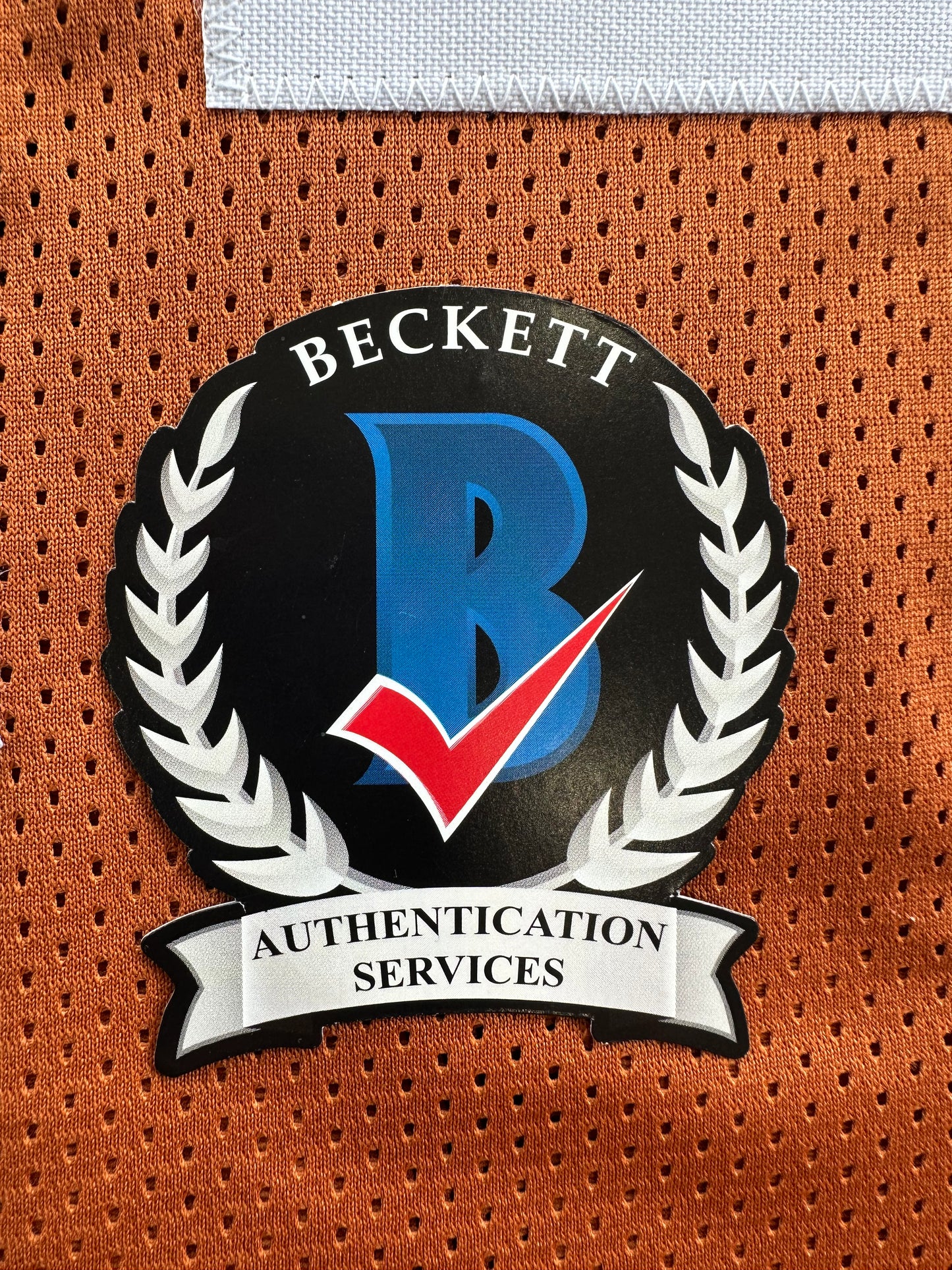 RICKY WILLIAMS SIGNED ORANGE FOOTBALL JERSEY Texas Longhorns 2XL BAS COA