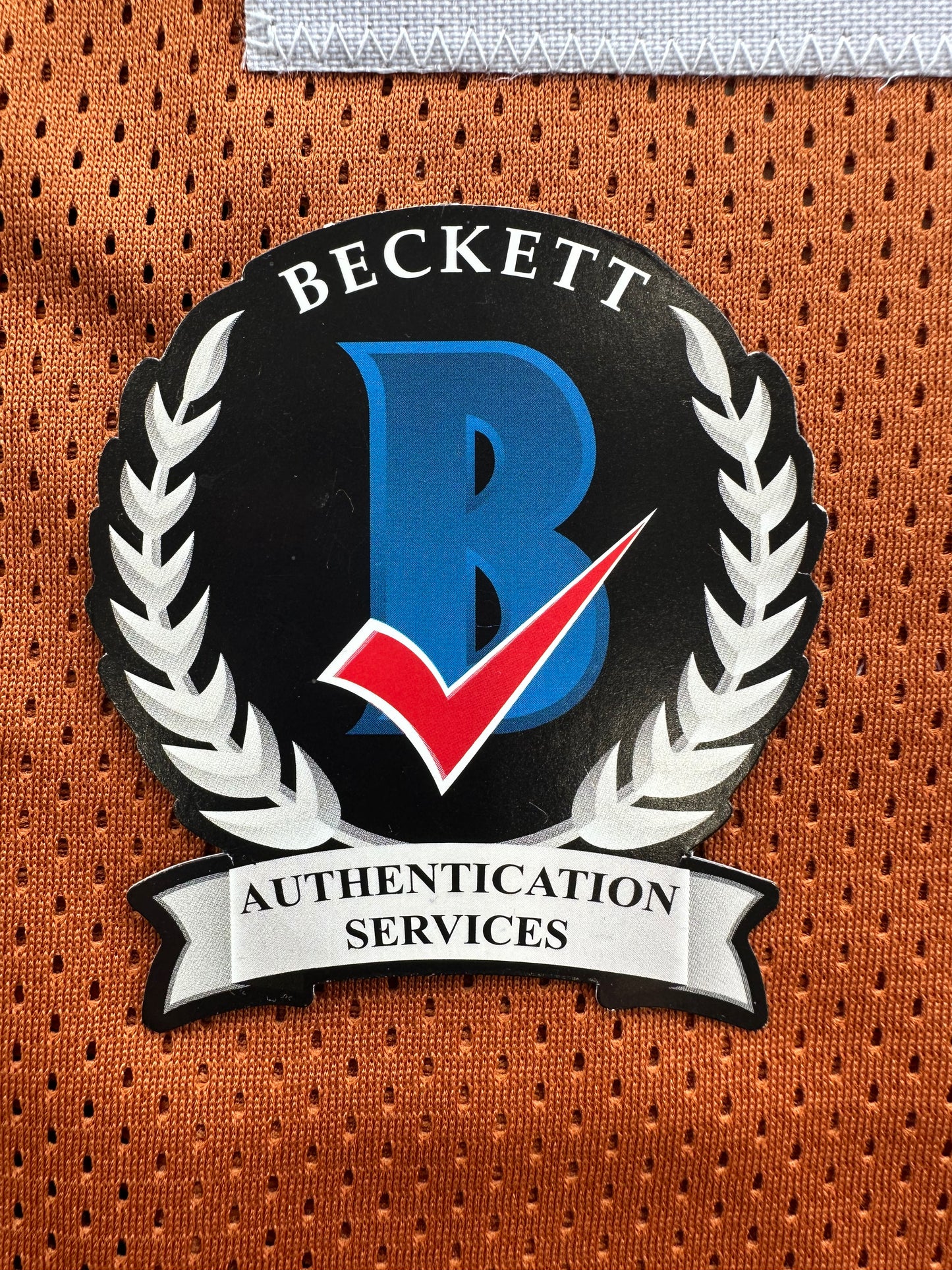 RICKY WILLIAMS SIGNED ORANGE FOOTBALL JERSEY Texas Longhorns 3XL BAS COA