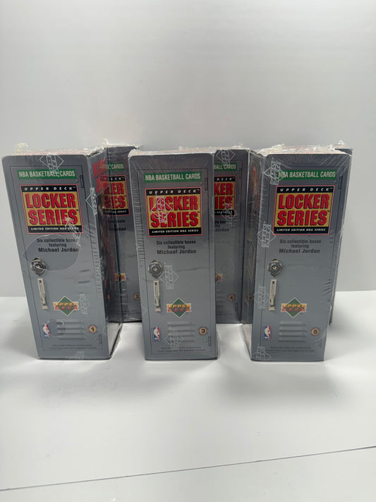 1991-92 Upper Deck Lot ((1) Complete 6 Box Set) Michael Jordan Locker Series Wax