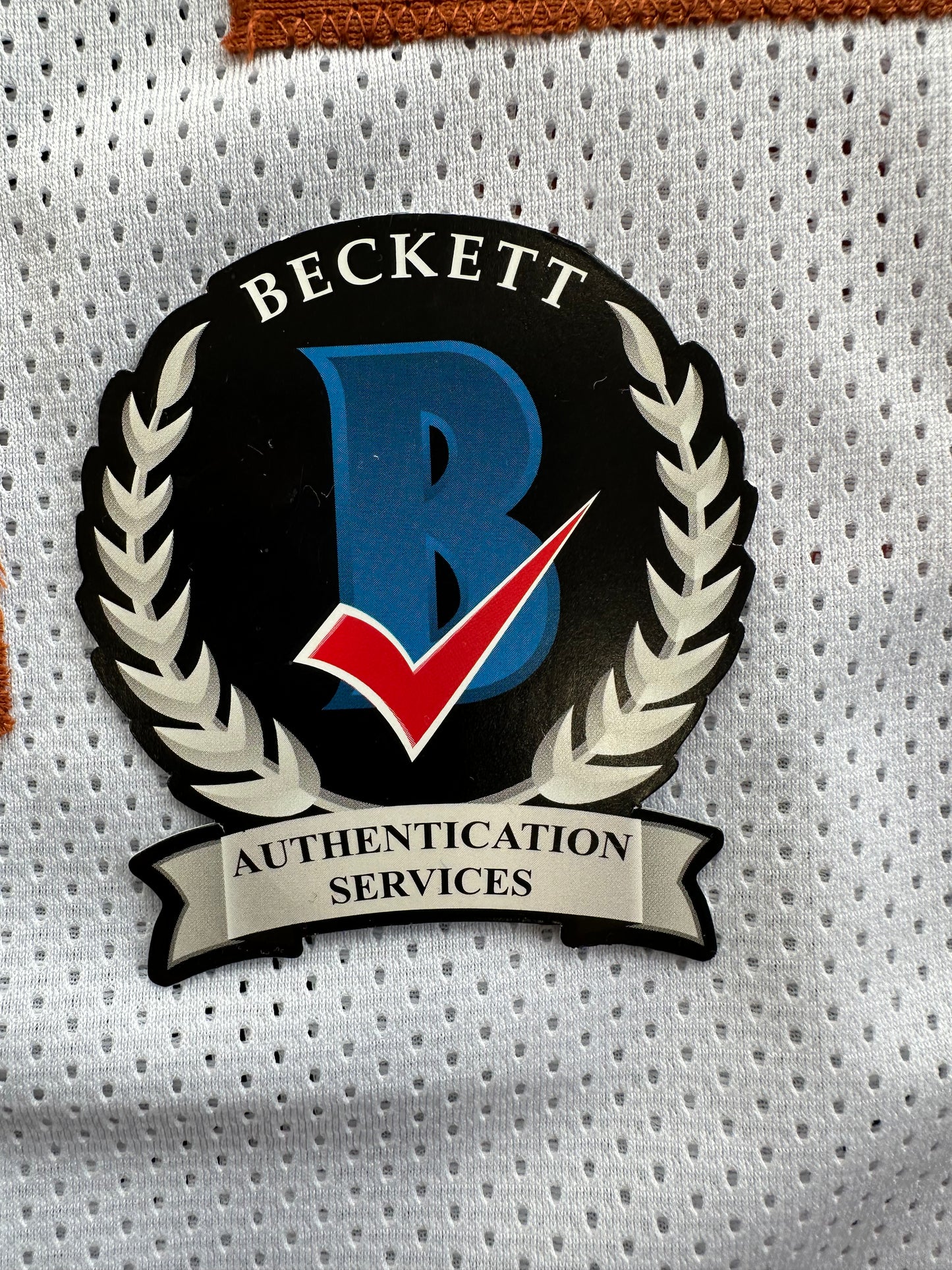 RICKY WILLIAMS SIGNED WHITE FOOTBALL JERSEY Texas Longhorns w/ "98 Heisman" BAS