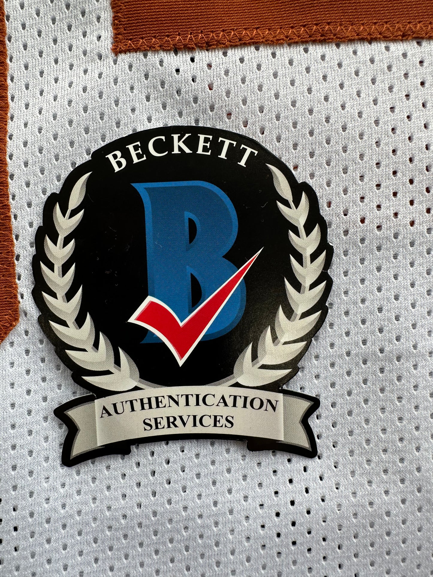 RICKY WILLIAMS SIGNED WHITE FOOTBALL JERSEY Texas Longhorns w/ "98 Heisman" BAS