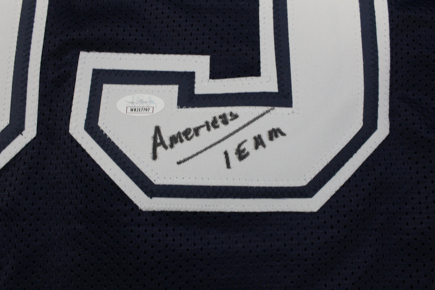 KEVIN WILLIAMS DALLAS COWBOYS SIGNED Blue JERSEY Hurricanes w/INSCs 2XL JSA