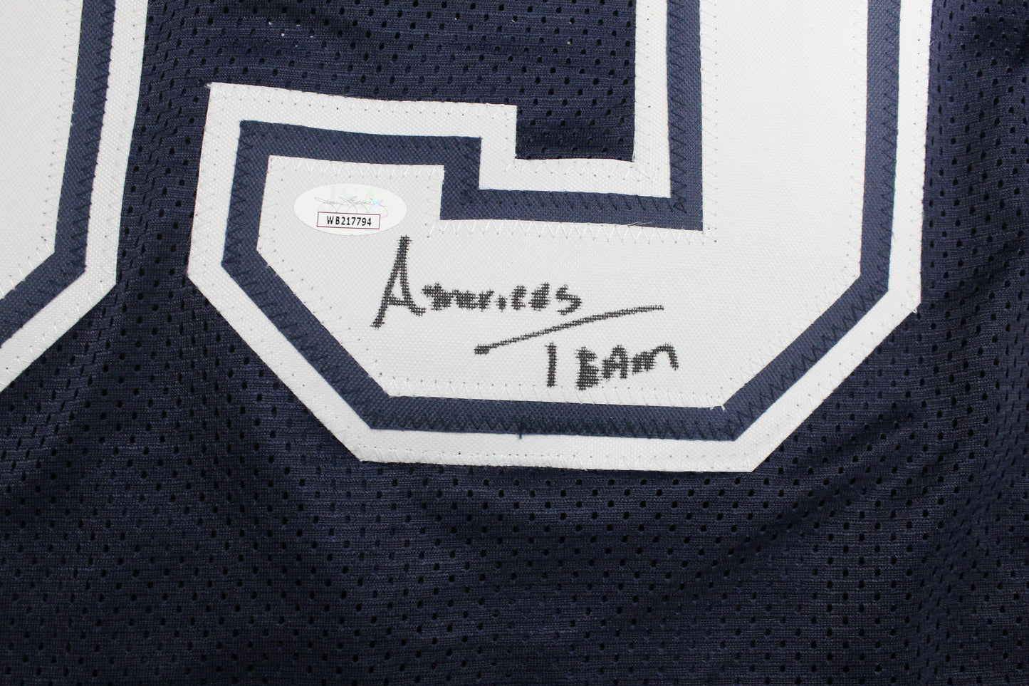 KEVIN WILLIAMS DALLAS COWBOYS SIGNED Blue JERSEY Hurricanes w/INSCs 2XL JSA