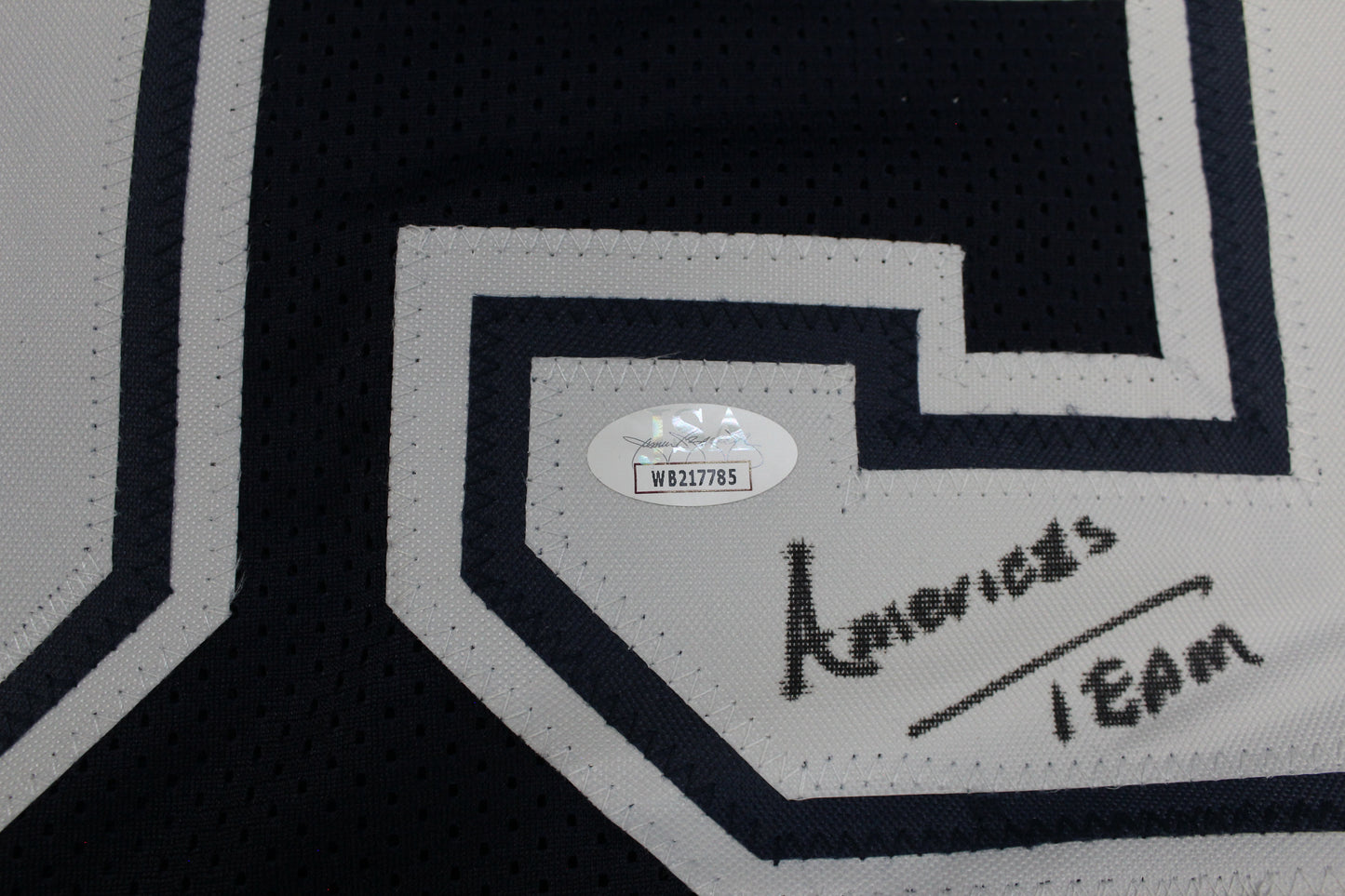 KEVIN WILLIAMS DALLAS COWBOYS SIGNED Blue JERSEY Hurricanes w/INSCs L JSA