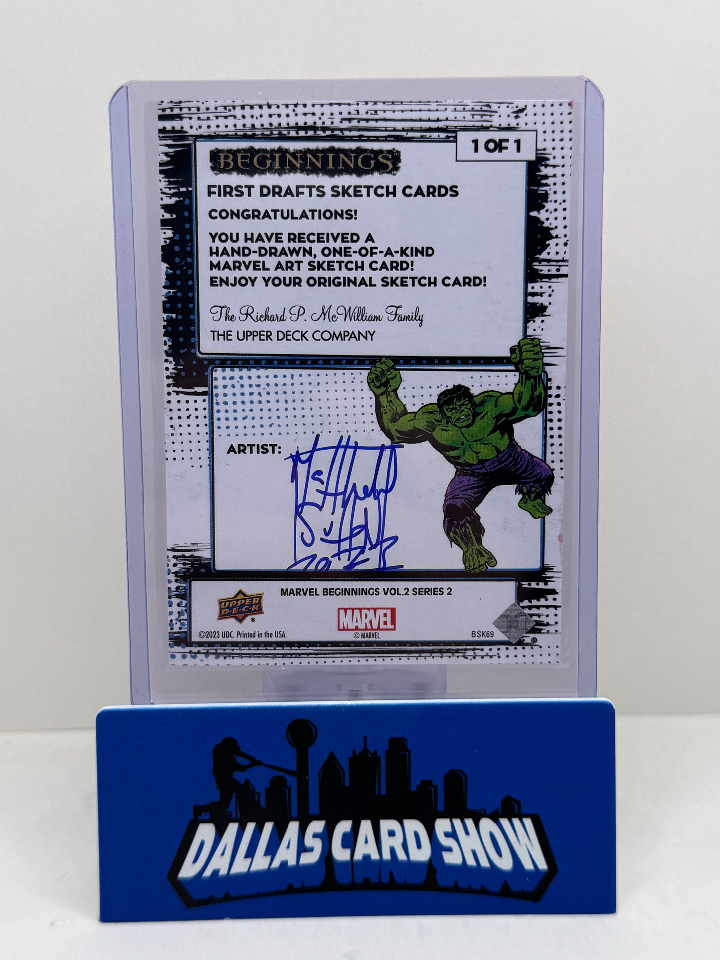 2023 Marvel Beginnings Vol. 2 First Drafts Sketch Cards Daredevil - Matthew Sutton 1 of 1