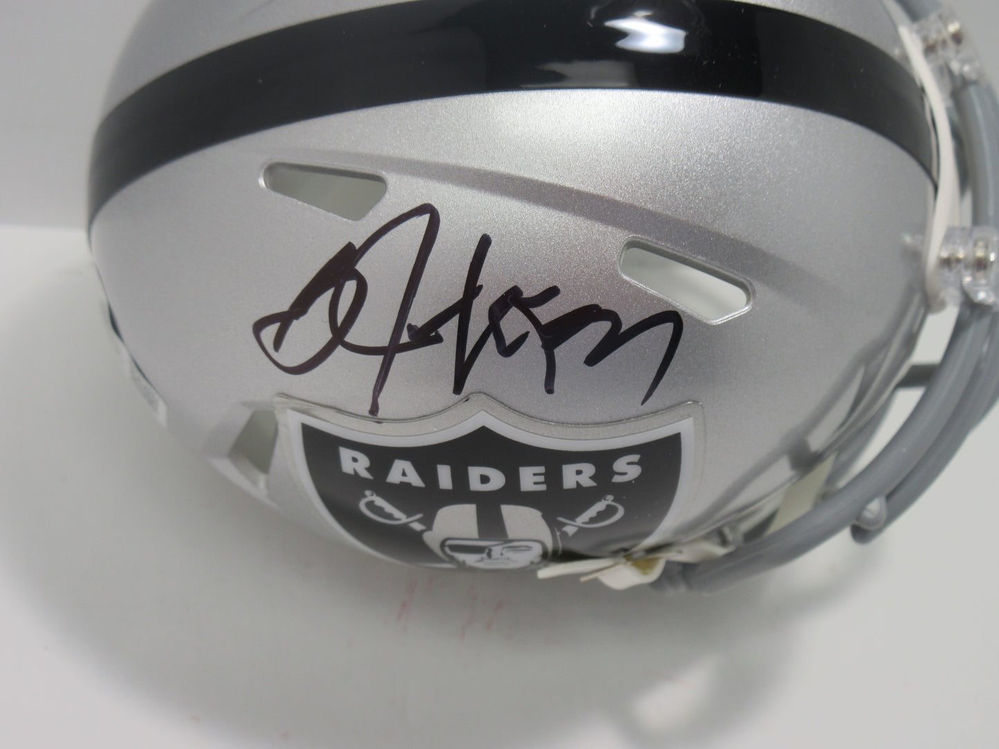 BO JACKSON SIGNED LA OAKLAND RAIDERS Riddell MINI HELMET KC Royals BAS