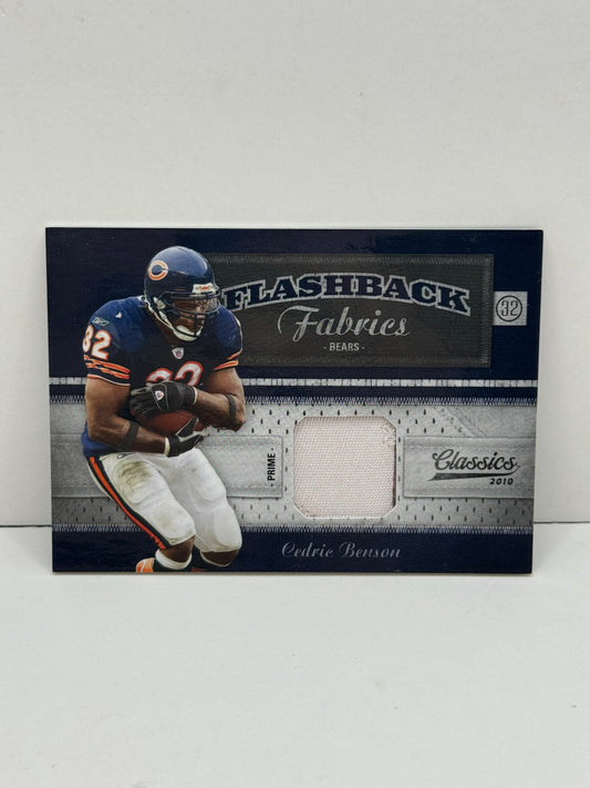 2010 Panini Classics Cedric Benson Flashback Fabrics Prime Jersey Match 32/150