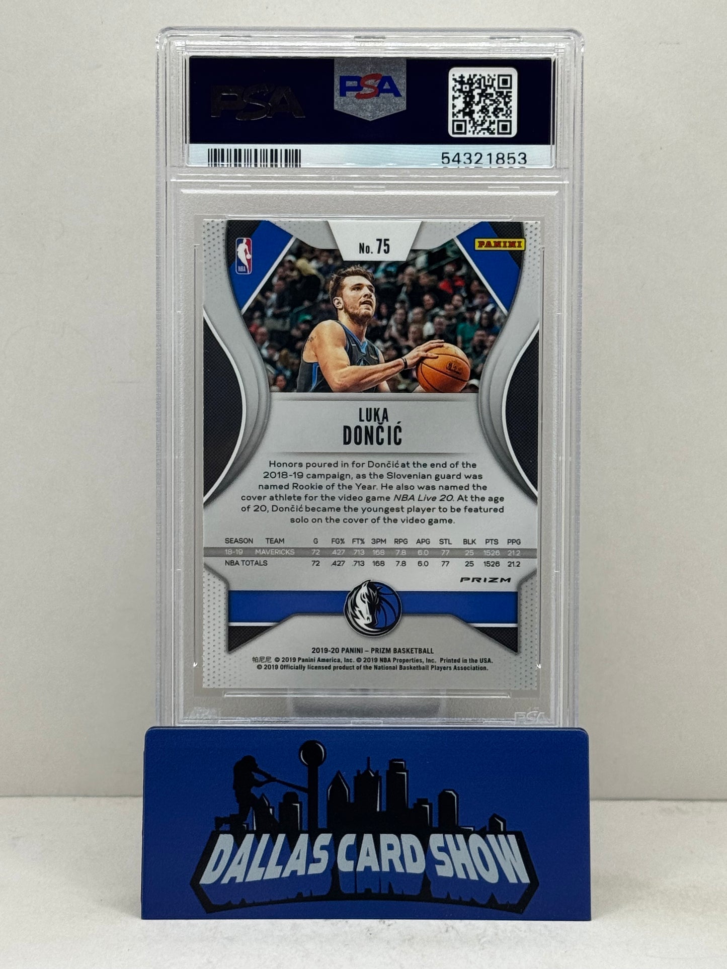2019 Panini Prizm #75 Luka Doncic Red White and Blue Prizm PSA 10