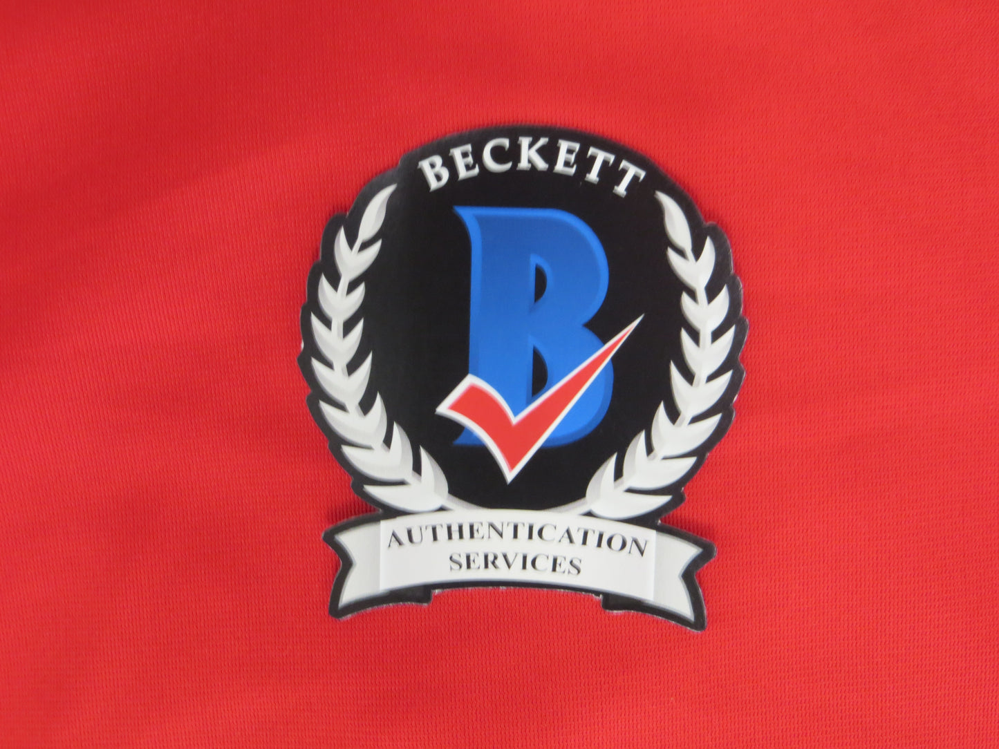 MICHAEL YOUNG TEXAS RANGERS SIGNED RED JERSEY size XL BAS COA