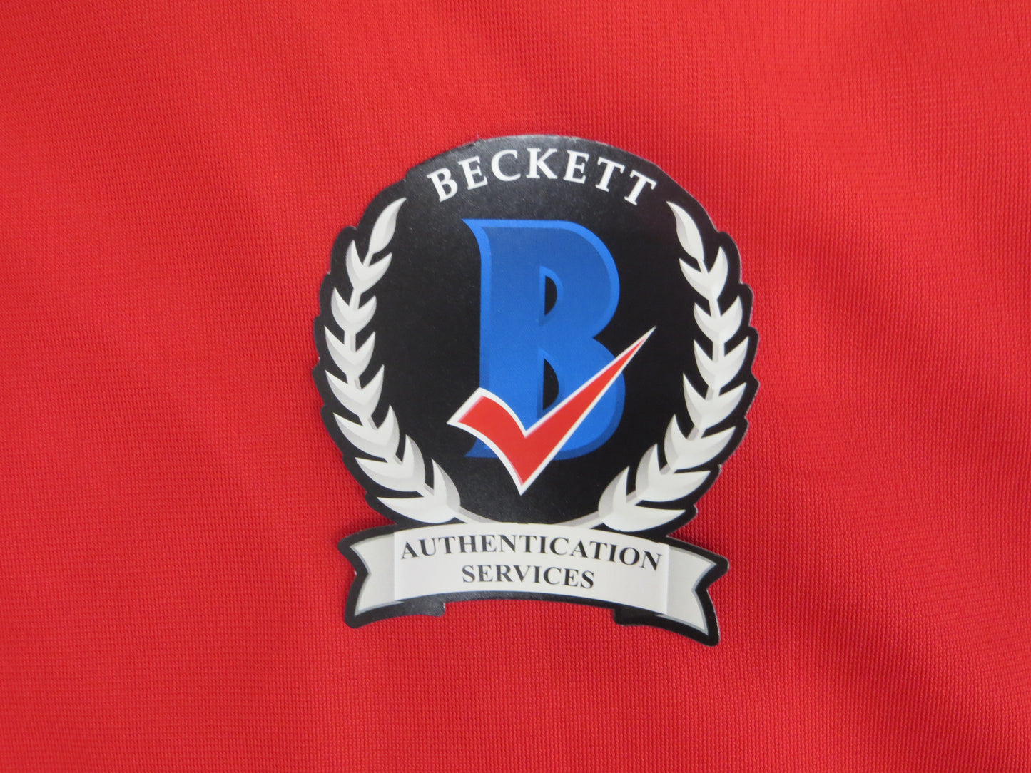 MICHAEL YOUNG TEXAS RANGERS SIGNED RED JERSEY size XL BAS COA