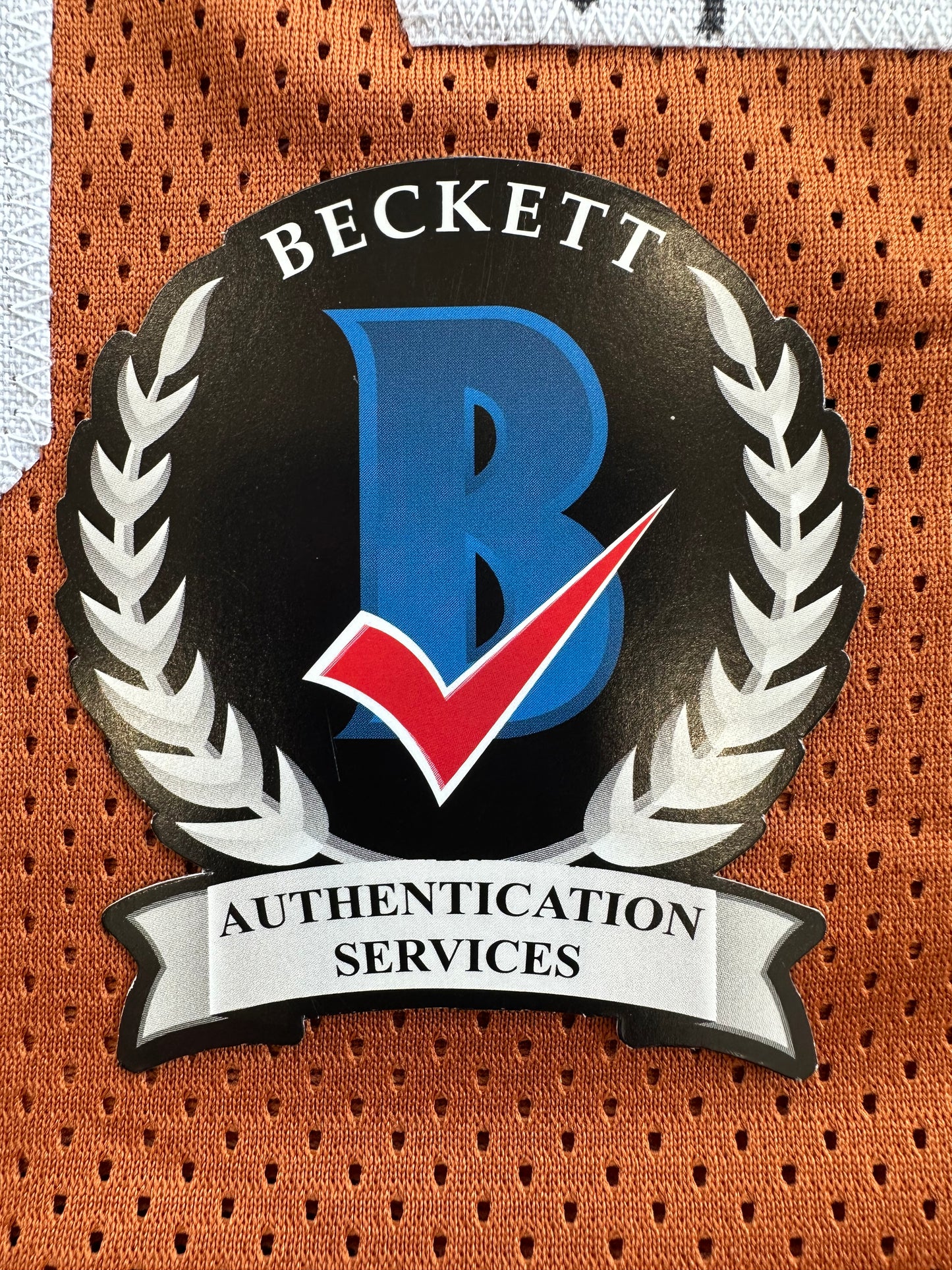 EARL CAMPBELL RICKY WILLIAMS SIGNED ORANGE HEISMAN JERSEY Texas Longhorns BAS