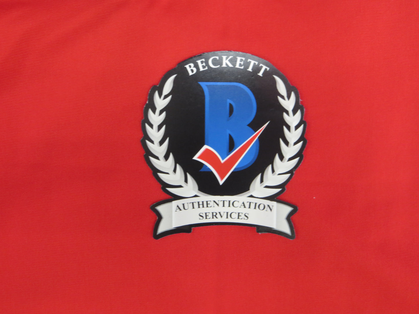 MICHAEL YOUNG TEXAS RANGERS SIGNED RED JERSEY size L BAS COA