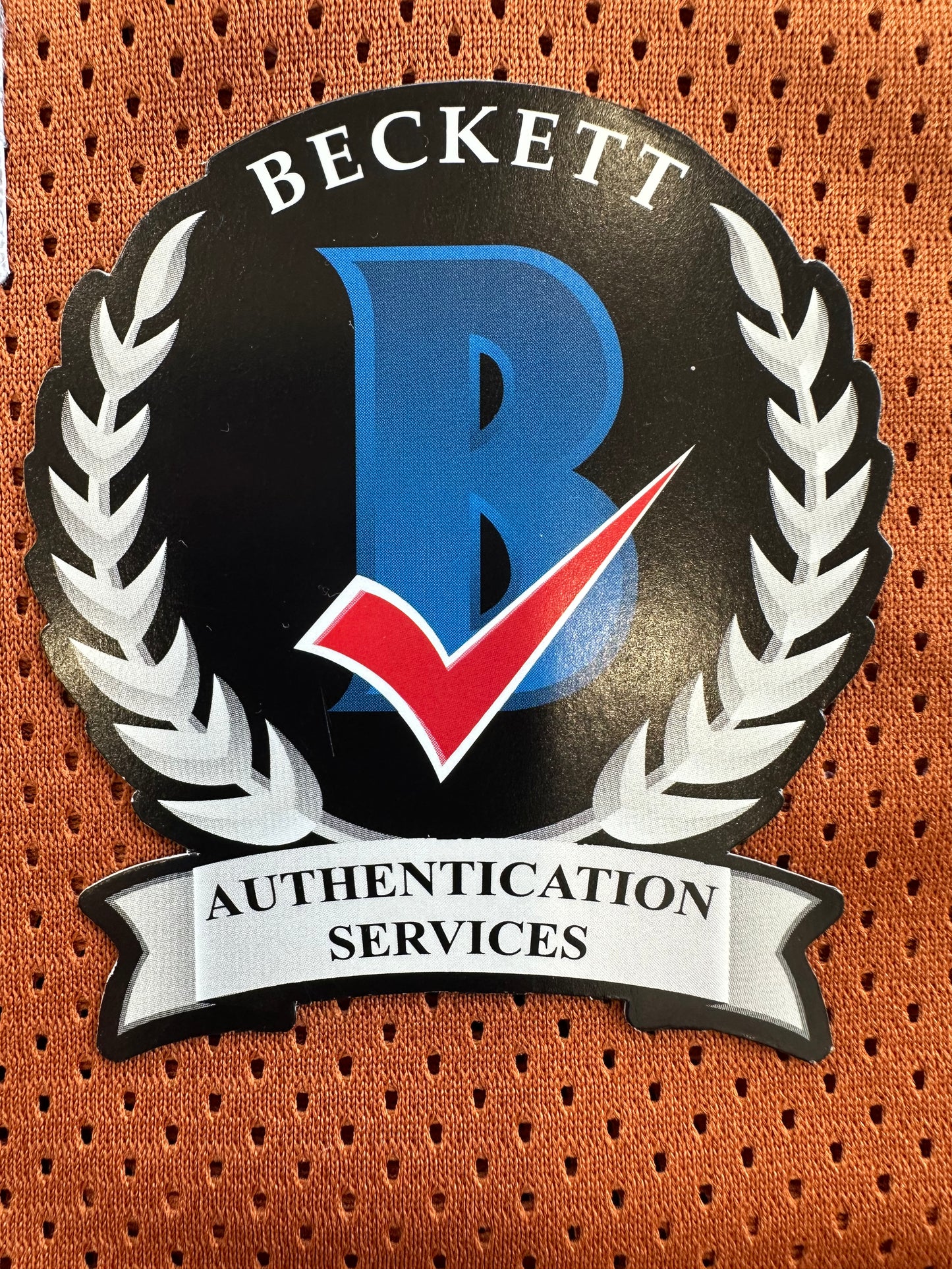 EARL CAMPBELL RICKY WILLIAMS SIGNED ORANGE HEISMAN JERSEY Texas Longhorns BAS