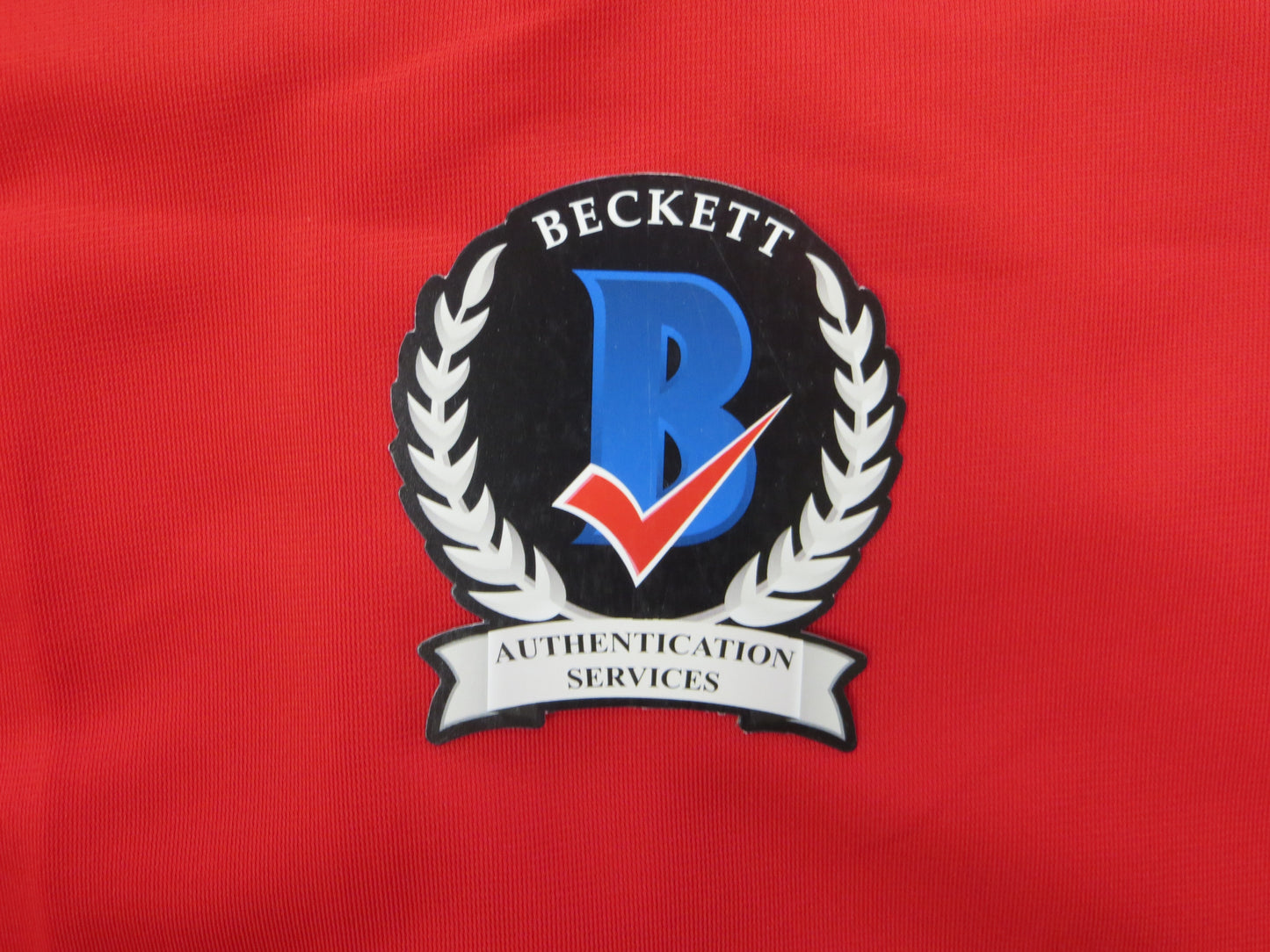 MICHAEL YOUNG TEXAS RANGERS SIGNED RED JERSEY size M BAS COA