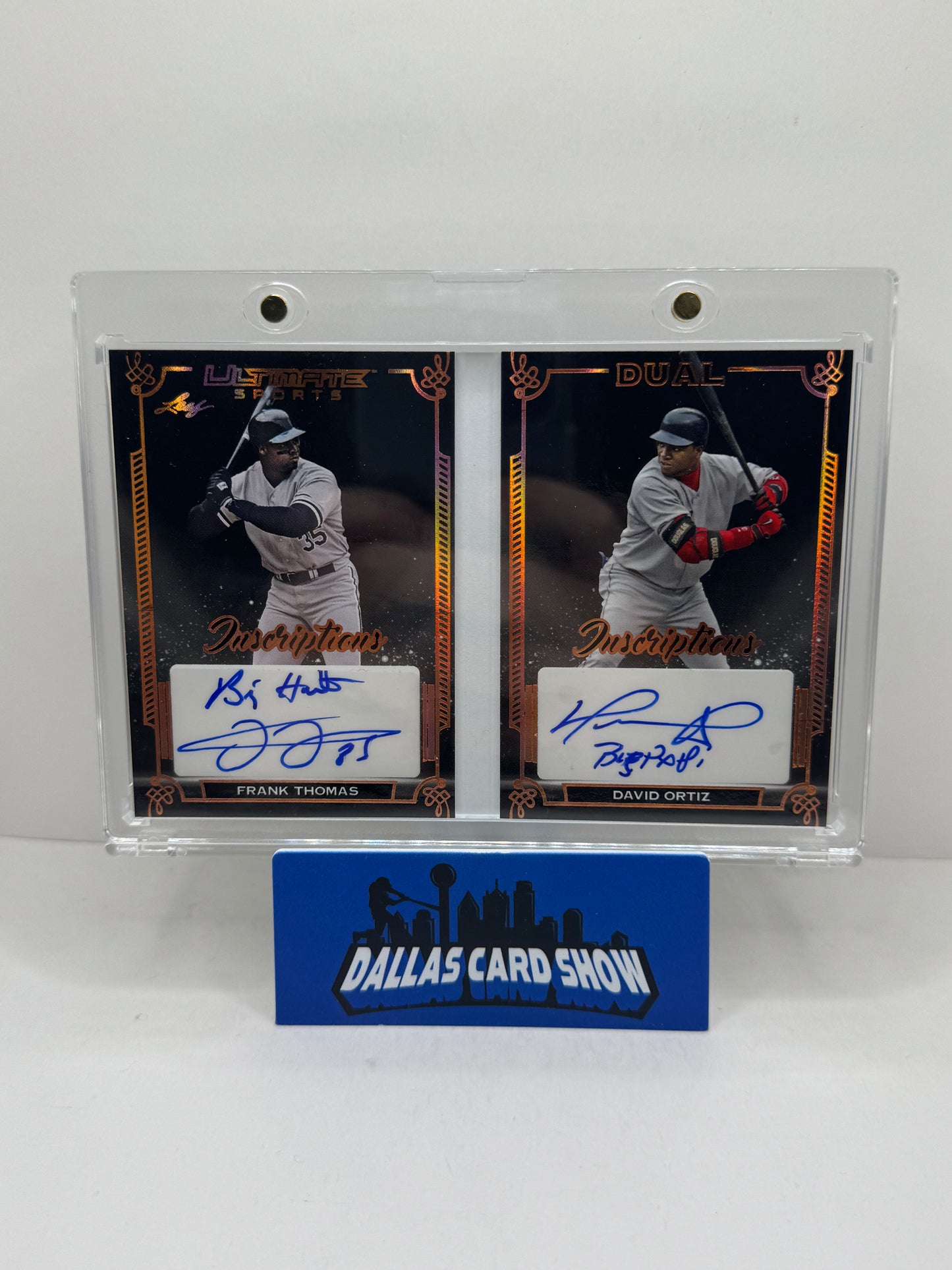 2024 Leaf Ultimate Sports Dual Inscriptions Booklet Frank Thomas and David Ortiz /15