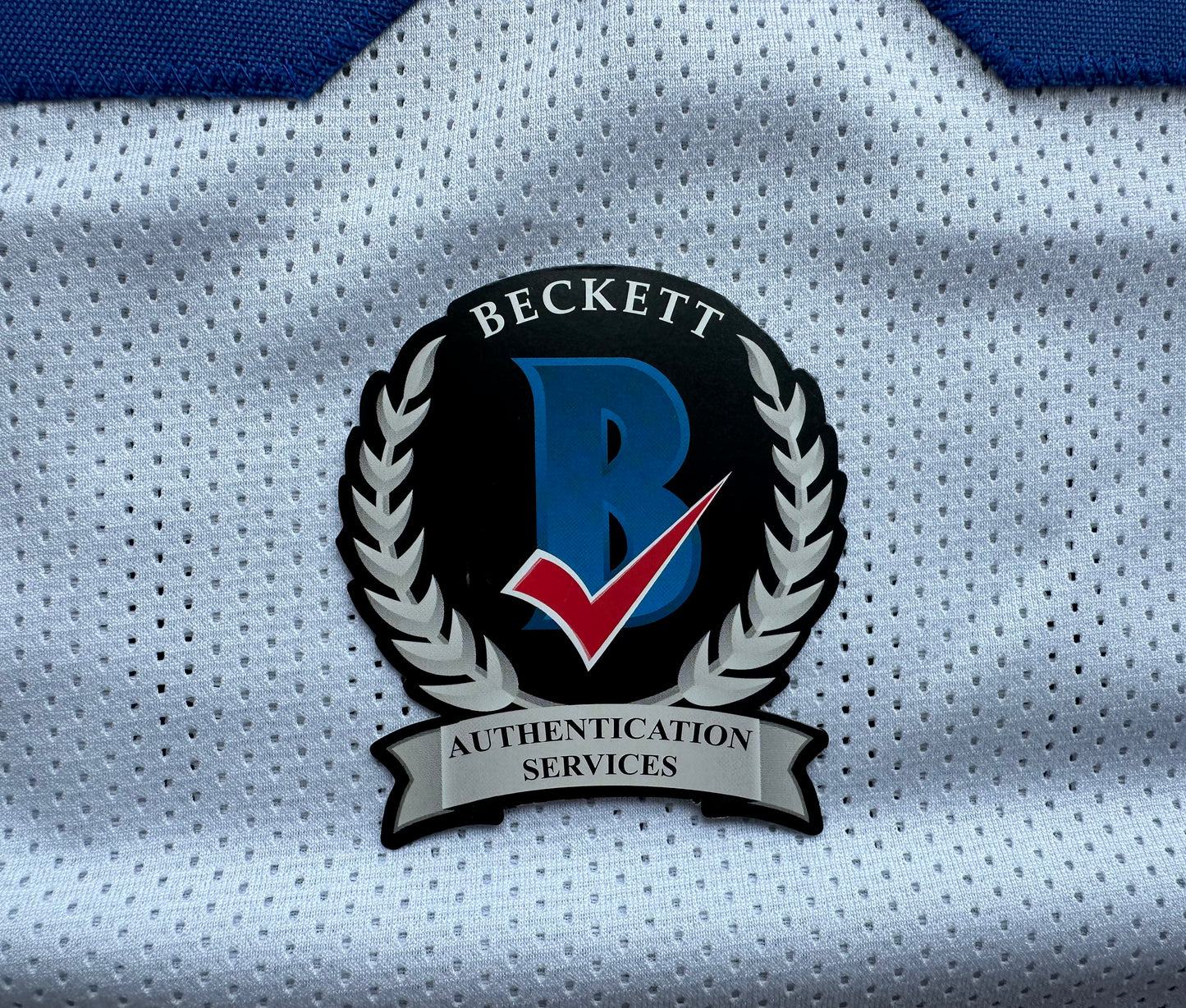 EUGENE LOCKHART DALLAS COWBOYS SIGNED WHITE JERSEY w/MULTI INSCs L BAS