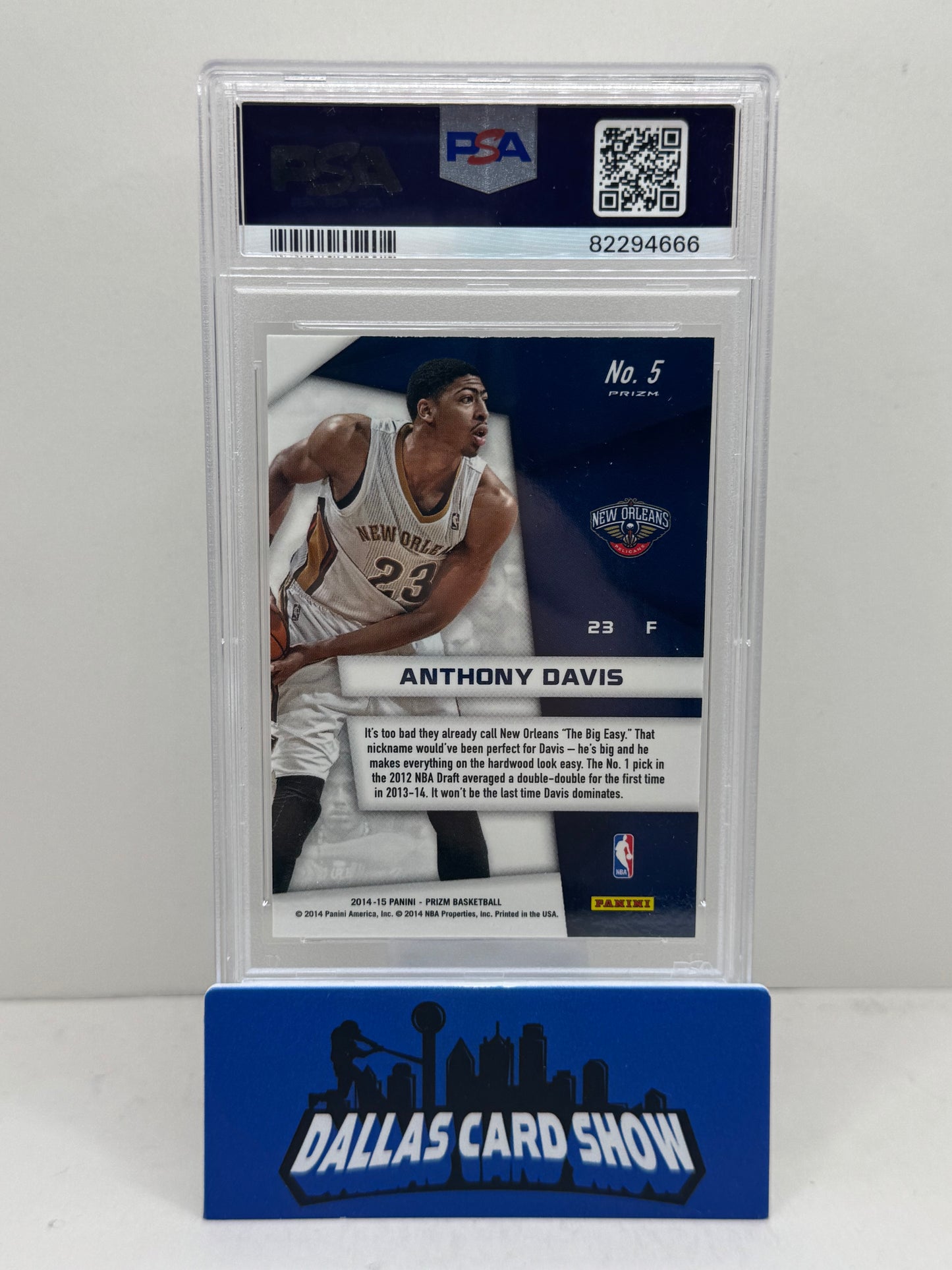 2014 Panini Prizm #5 Anthony Davis Superstars Autograph PSA Authentic