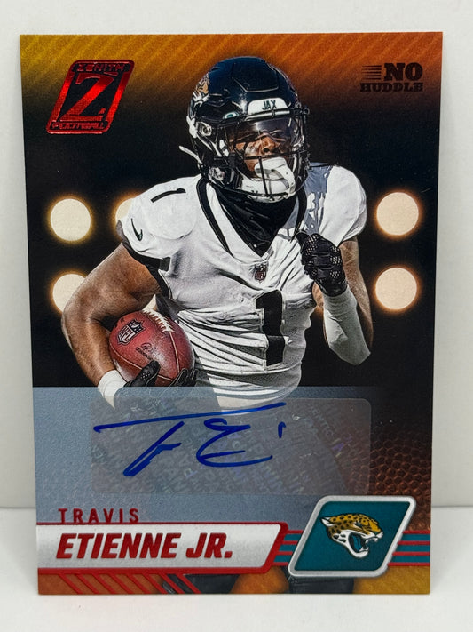 2023 Zenith Travis Etienne No Huddle Autograph #45 Jaguars