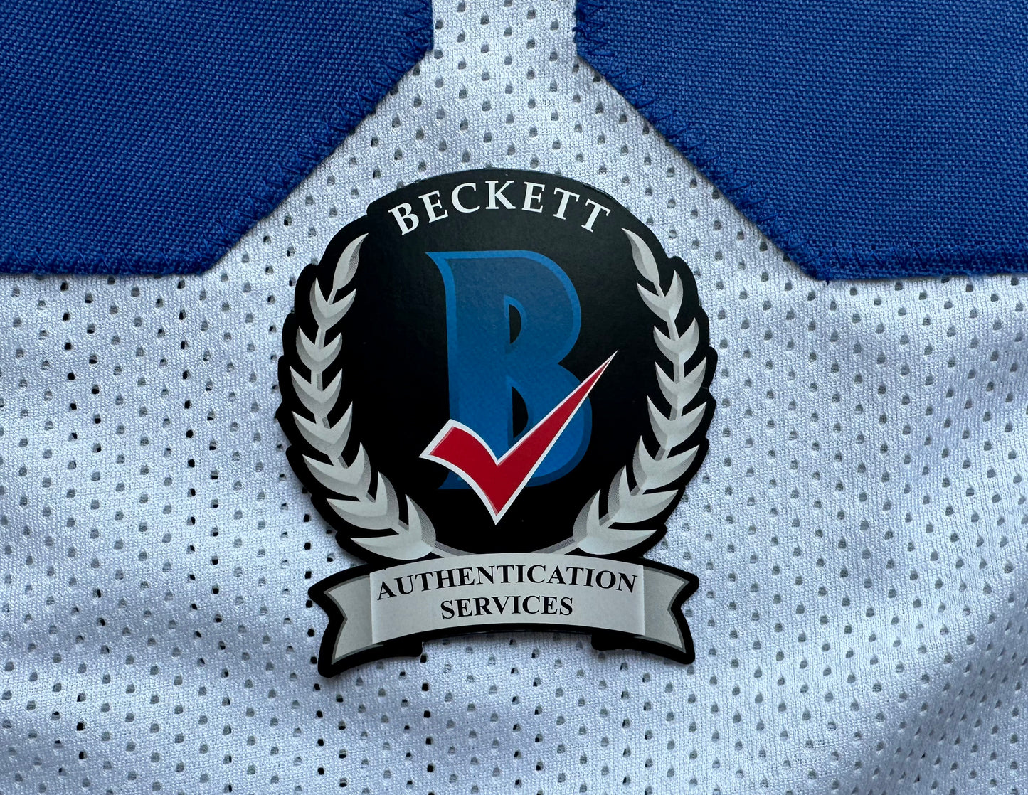 EUGENE LOCKHART DALLAS COWBOYS SIGNED WHITE JERSEY w/MULTI INSCs 3XL BAS