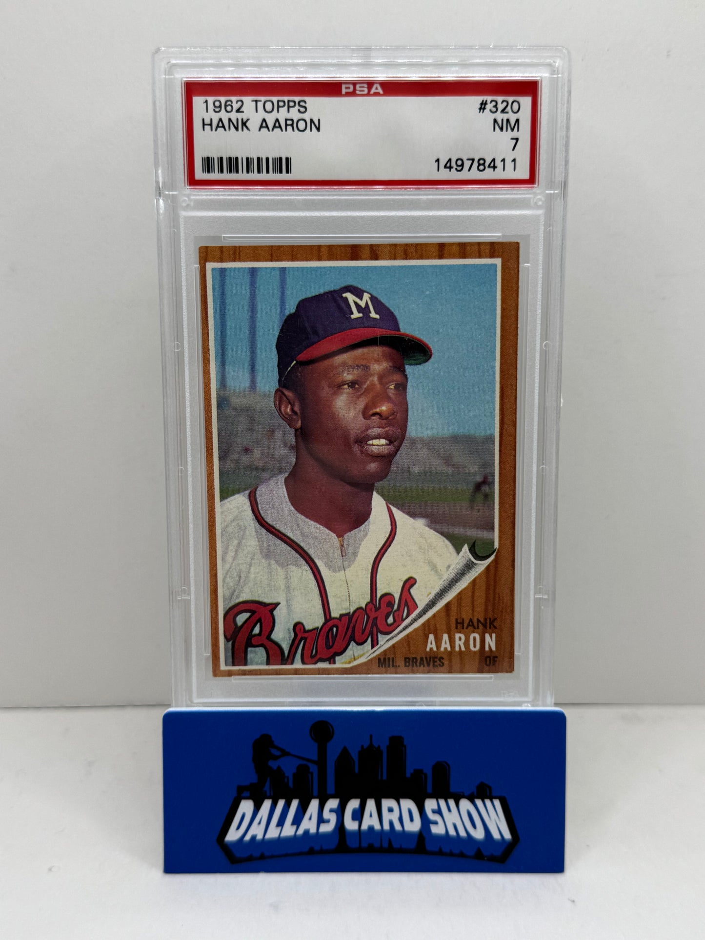 1962 Topps #320 Hank Aaron PSA 7