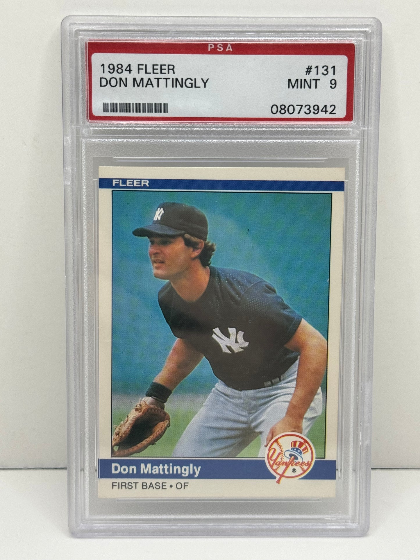 1984 Fleer Don Mattingly #131 PSA 9 Mint Yankees