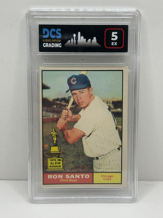 1961 Topps Ron Santo Rookie #35 DCS 5 EX