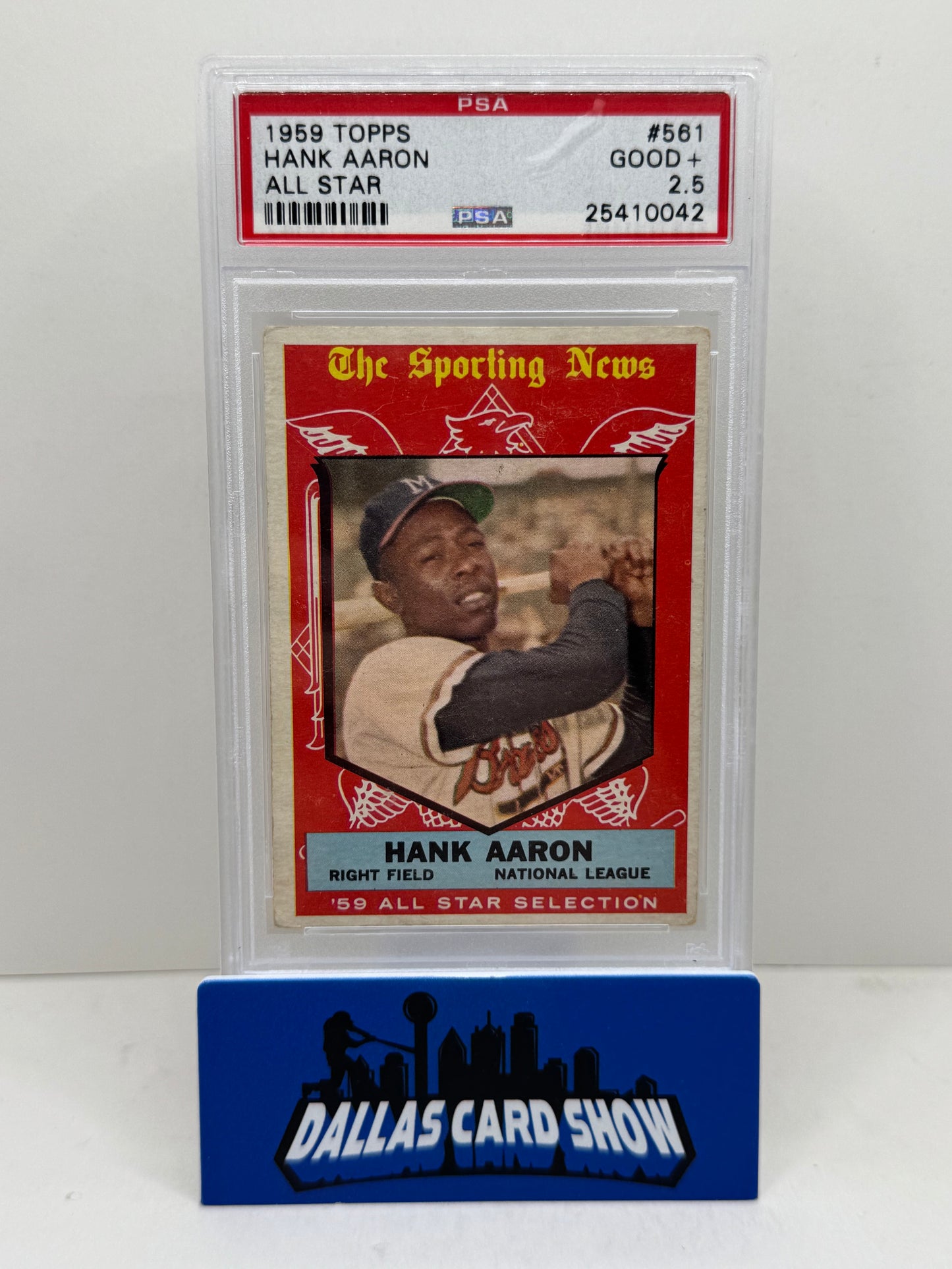 1959 Topps #561 Hank Aaron All Star PSA 2.5