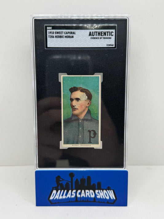 1910 Sweet Caporal #T206 Herbie Moran SGC Authentic