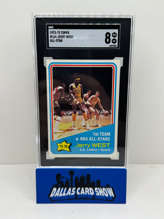 1972-73 Topps #164 Jerry West All-Star SGC 8