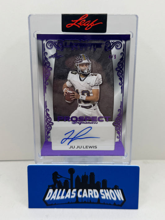 2024 Leaf Ultimate Sports #UPS-JL1 Juju Lewis Prospect Signatures /9