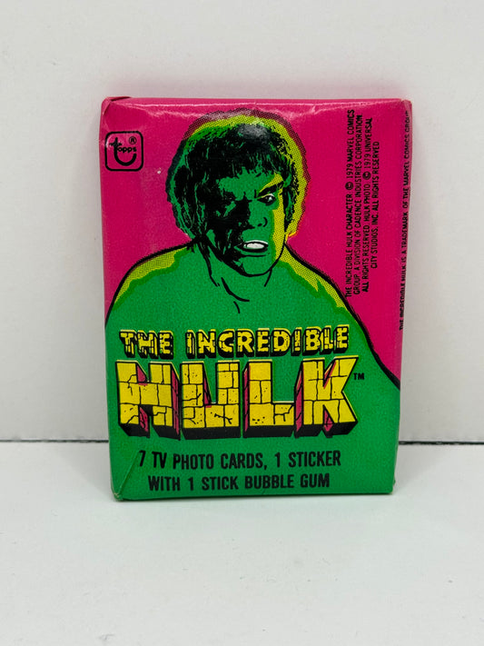 1979 Topps The Incredible Hulk Individual Packs