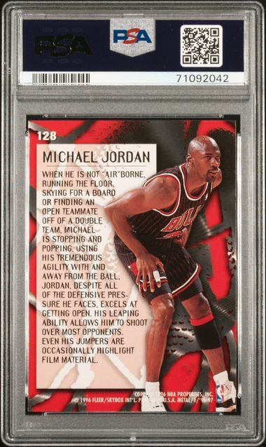 1996 Fleer Metal #128 Michael Jordan PSA 6