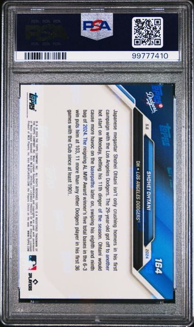 2024 Topps Now #164 Shohei Ohtani PSA 10