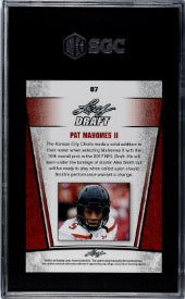 2017 Leaf Draft #7 Patrick Mahomes ll Silver SGC 10