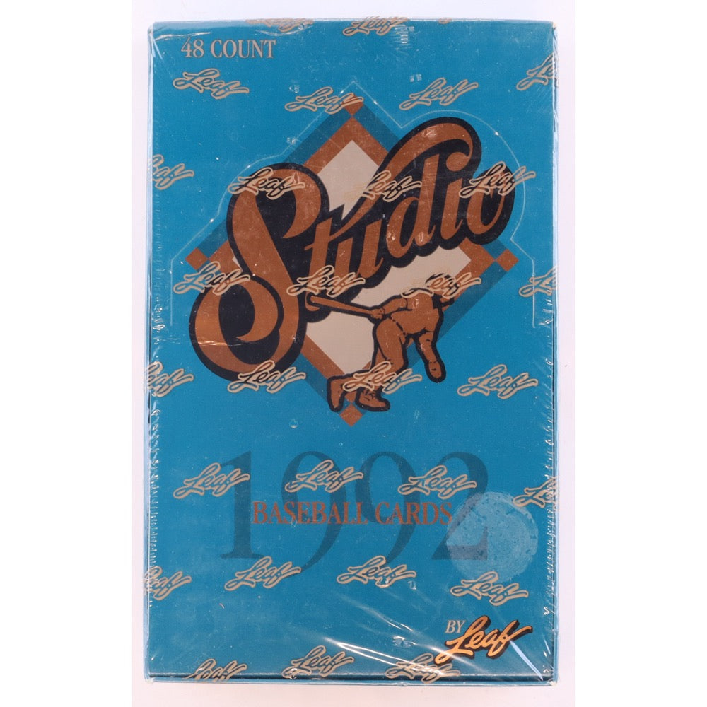 1992 Leaf Studio Baseball Factory Sealed Box 48 Packs