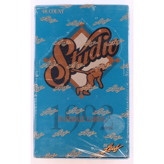1992 Leaf Studio Baseball Factory Sealed Box 48 Packs