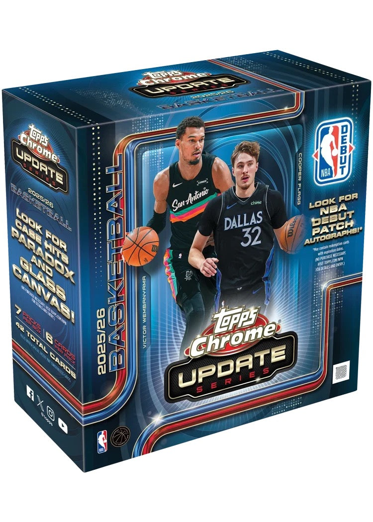 2025-26 Topps Chrome Update Basketball Mega Box