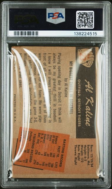 1955 Bowman #23 Al Kaline PSA 2