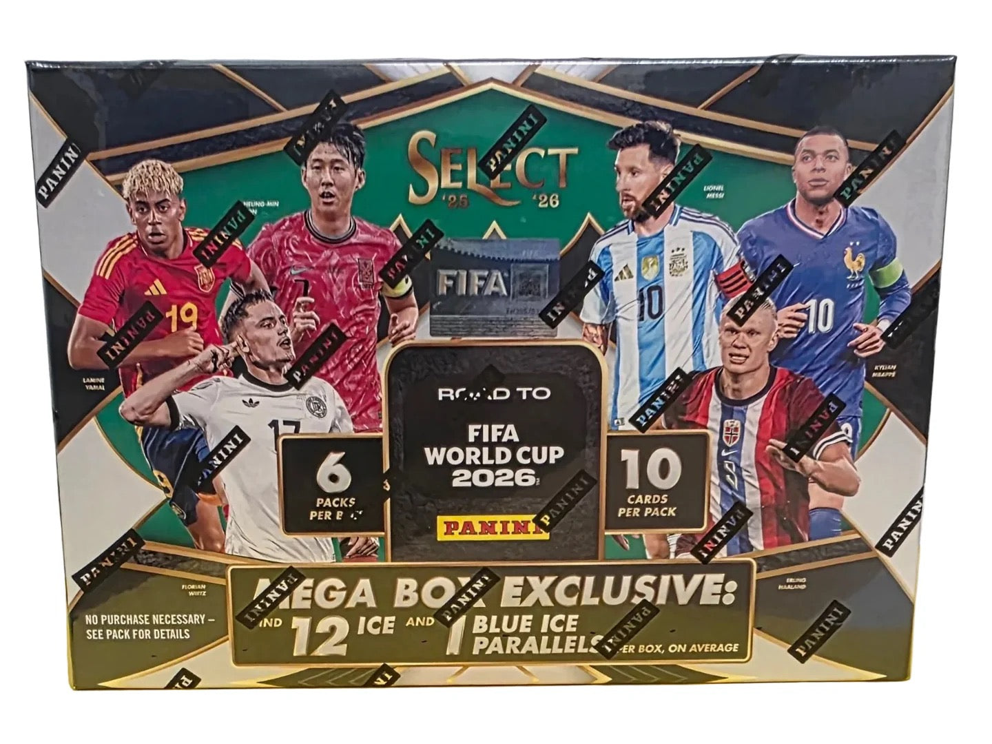 2025/26 Panini Select Road to FIFA World Cup Soccer Hobby Mega Box