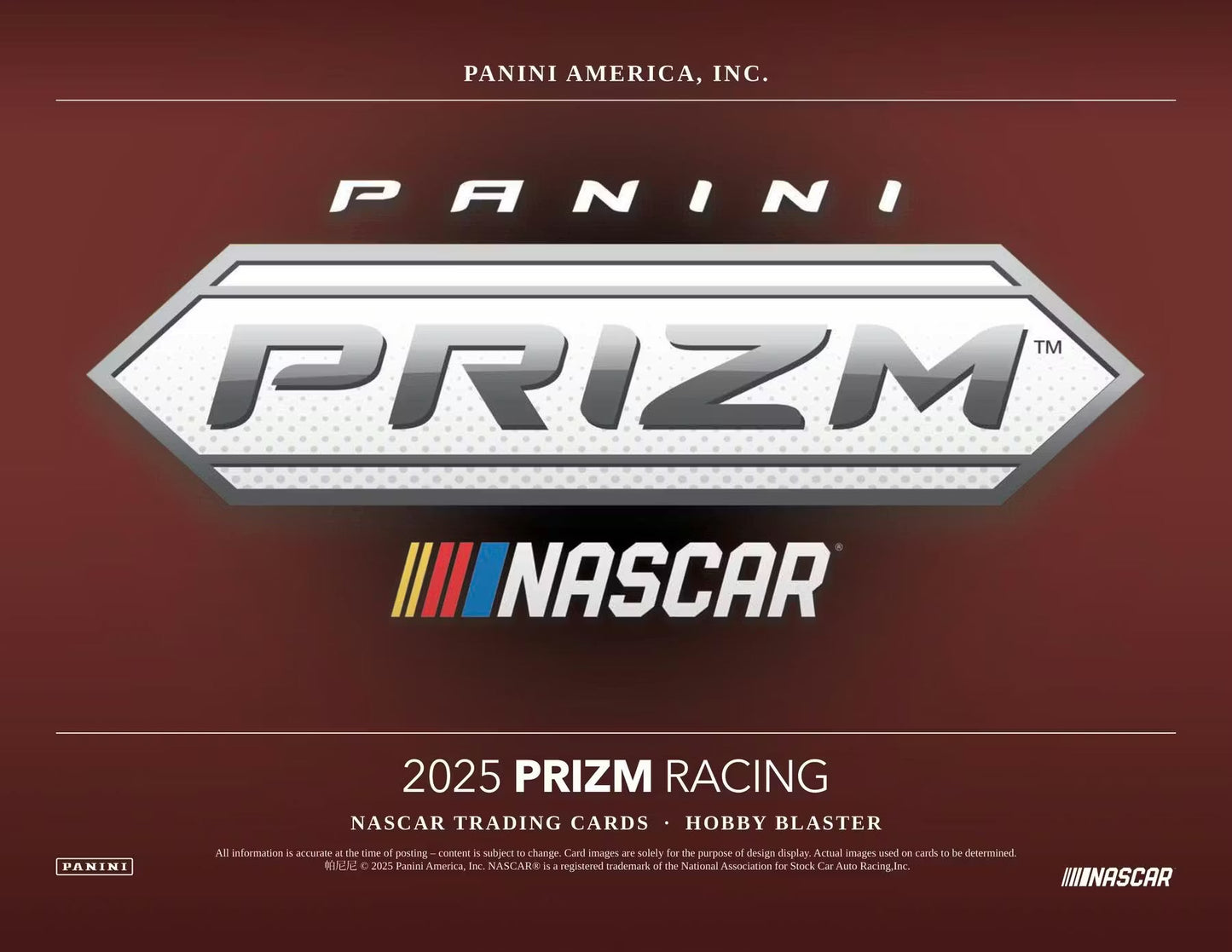 2025 Panini Prizm NASCAR Racing 6-Pack Hobby Blaster Box