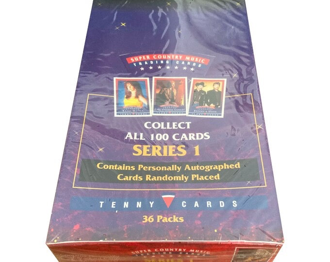Super Country Music Trading Cards Tenny Factory Sealed Box 36 Packs Series 1
