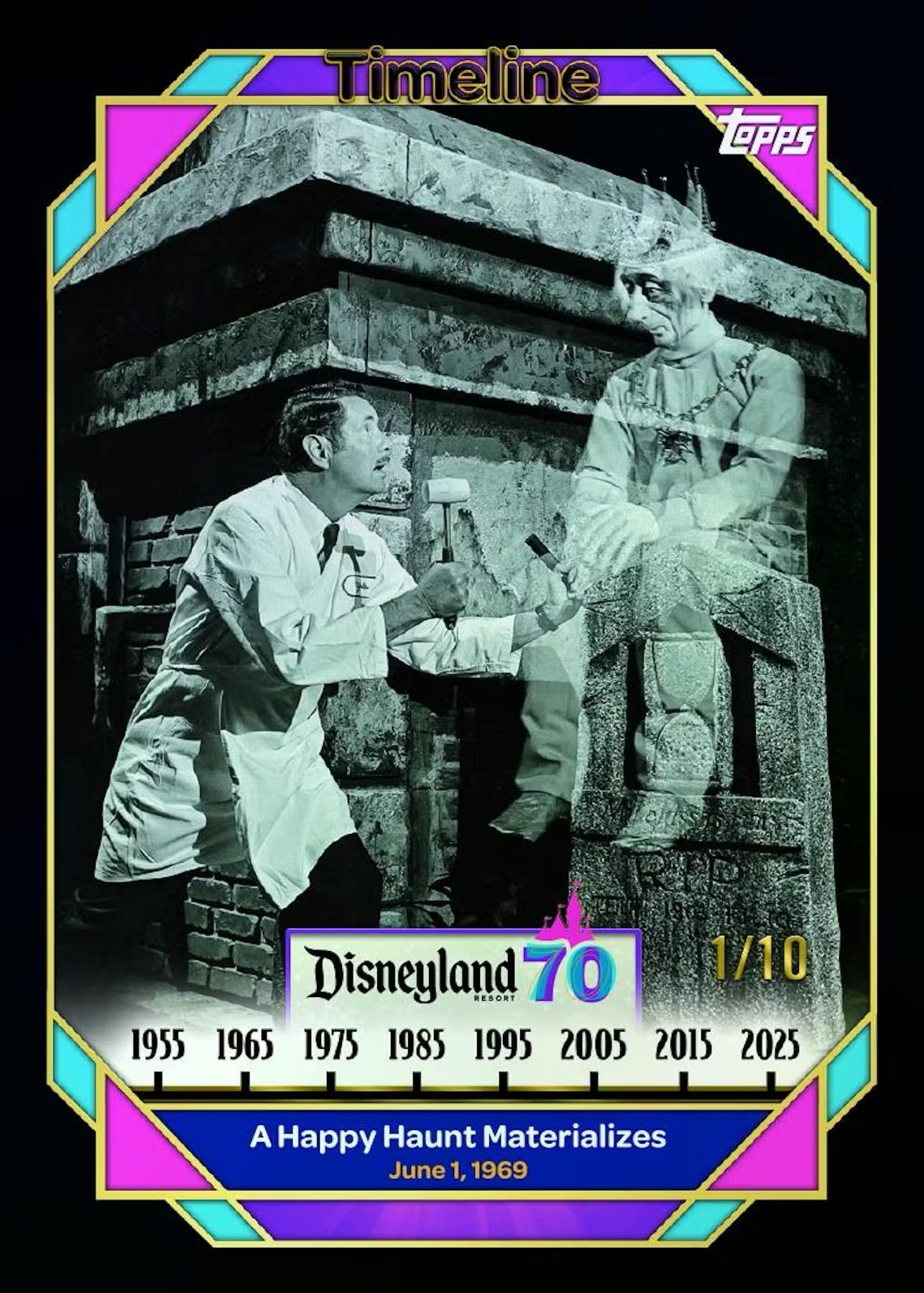 2025 Topps Disneyland 70th Anniversary 7-Pack Blaster Box