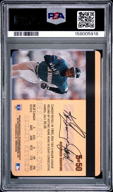 1995 Studio #5 Ken Griffey Jr. Gold PSA 8