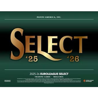 2025/26 Panini Select EuroLeague Basketball Hobby Mega