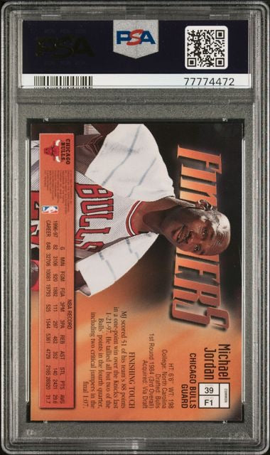 1997 Finest #39 Michael Jordan PSA 10