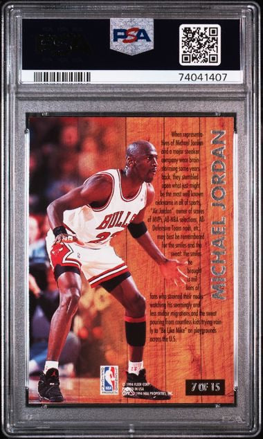 1993-94 Fleer Ultra #7 Michael Jordan Famous Nicknames PSA 9