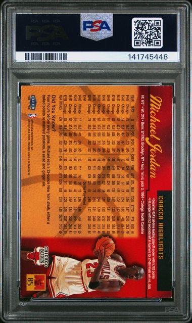 1998 Fleer Ultra #85 Michael Jordan PSA 9