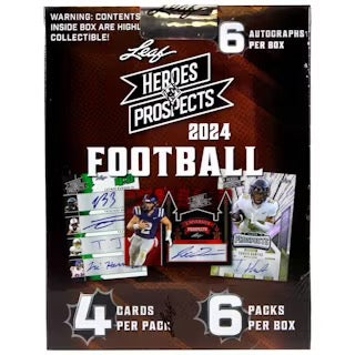 2024 Leaf Heroes & Prospects Football Hobby Box