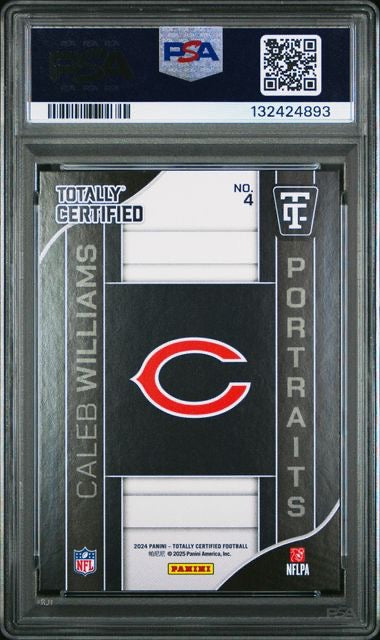 2024 Panini Totally Certified #4 Caleb Williams Portraits Rookie RC PSA 10