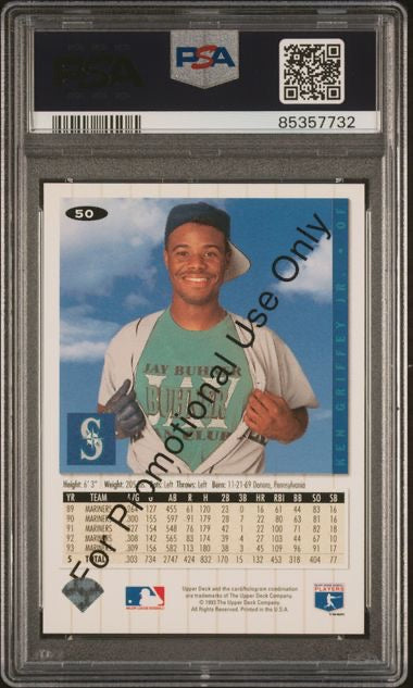 1994 Collectors Choice #50 Ken Griffey Jr. Promo PSA 10